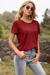 Contrast Crochet Lace Back Top - Shah S. Sahota